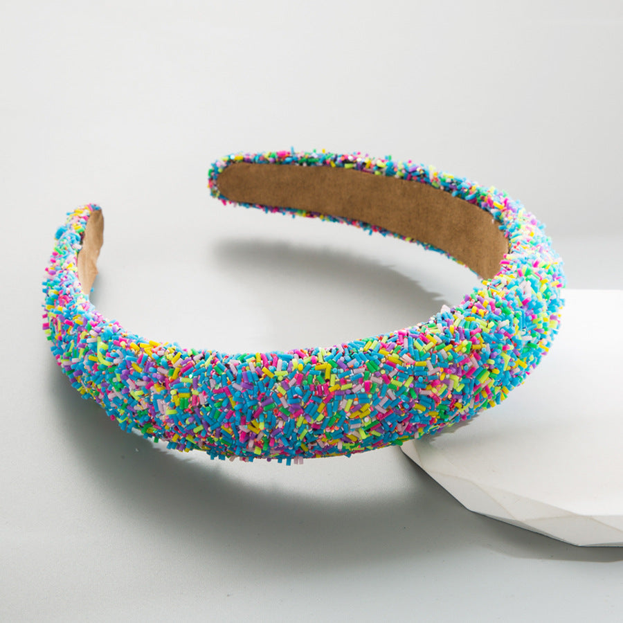 Wholesale Heming headband sponge wide brim headband